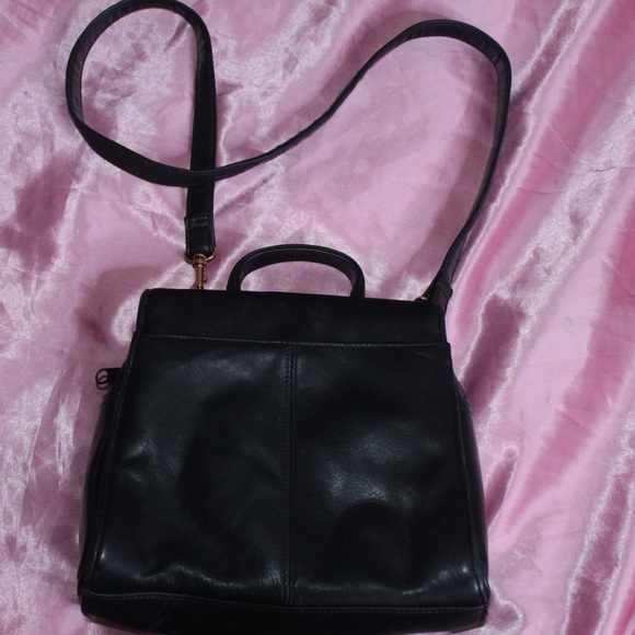 Black Mini LeatherBag W/Removable Shoulder Strap - Picture 4 of 4